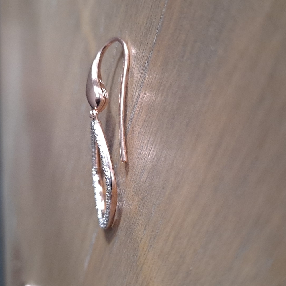 NWT Monica Vinader Riva Kite diamond hoop earrings - Picture 9 of 16